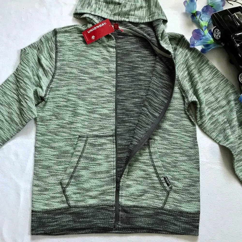 Unionbay NWT Full Zip Hoodie Cardigan Boys L (14/16)